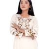 Off-white Georgette Straight-cut Kameez