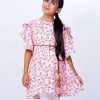 Pink Georgette Tie-waist Tunic