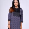 Black Georgette A-line Tunic