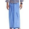 Blue stripe Lungi in premium quality Cotton fabric.