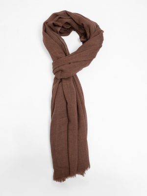 Brown Unisex Scarf