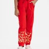 Red Interlock Kids Sweat Pant