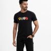 Men's t-shirt in cotton single jersey fabric. Crew neck, short sleeves. Print on the chest.